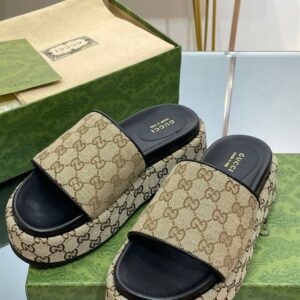 GUCCI PLATFORM SLIDE SANDAL - Q041