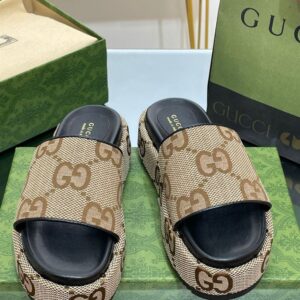 GUCCI PLATFORM SLIDE SANDAL - Q042