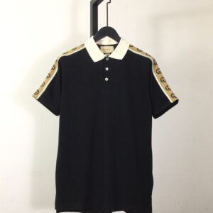 GUCCI POLO WITH INTERLOCKING G STRIPE - X055