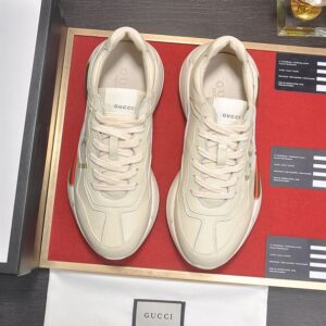 GUCCI RHYTON LEATHER SNEAKERS - G164