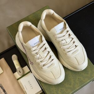 GUCCI RHYTON SNEAKER IVORY LEATHER - G068