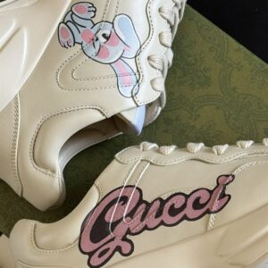 GUCCI RHYTON SNEAKER IVORY LEATHER - G068