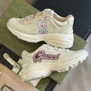 GUCCI RHYTON SNEAKER IVORY LEATHER - G068