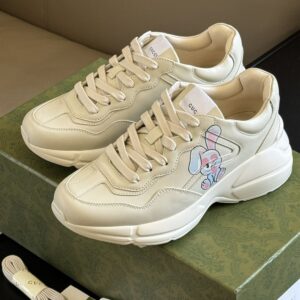 GUCCI RHYTON SNEAKER IVORY LEATHER - G068