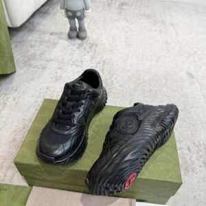 GUCCI RIPPLE SNEAKER BLACK LEATHER - G022