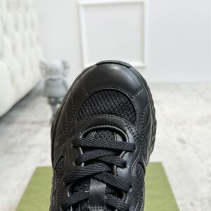 GUCCI RIPPLE SNEAKER BLACK LEATHER - G022