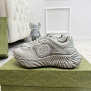 GUCCI RIPPLE SNEAKER GREY LEATHER - G023