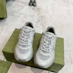 GUCCI RIPPLE SNEAKER GREY LEATHER - G023