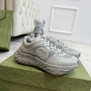 GUCCI RIPPLE SNEAKER GREY LEATHER - G023