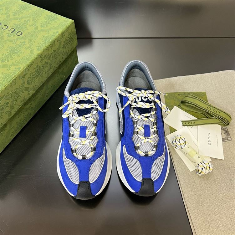 GUCCI RUN PREMIUM SNEAKERS IN BLUE - G062