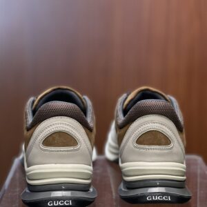 GUCCI RUN SNEAKER LIGHT GREY BROWN - G089