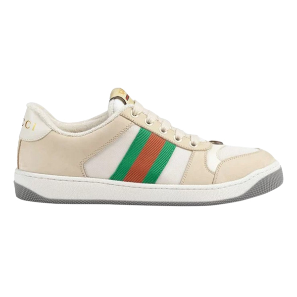 GUCCI SCREENER LOW-TOP SNEAKERS GREEN ORANGE - G070