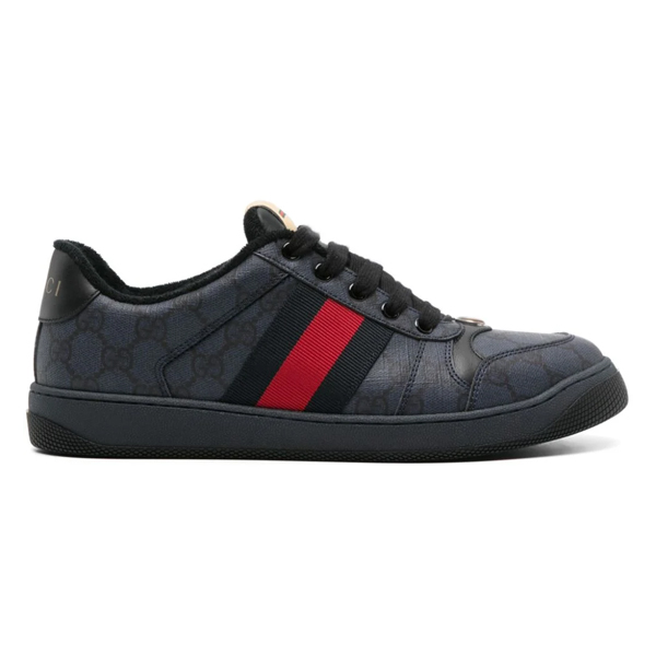 GUCCI SCREENER SNEAKER BLUE AND DARK BLUE GG SUPREME CANVAS - G059