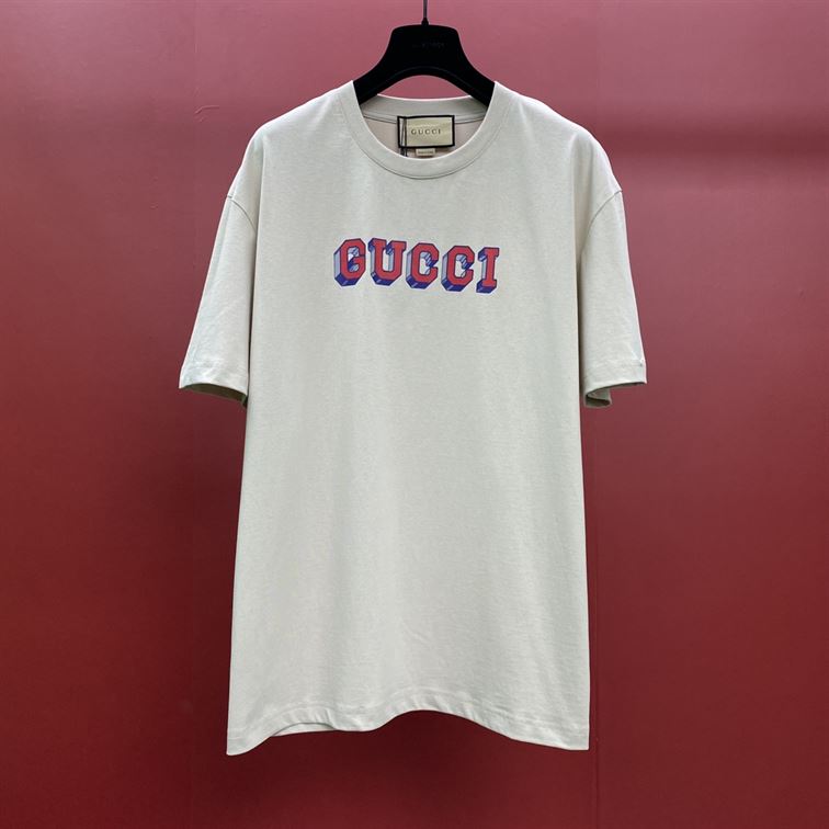 GUCCI T-SHIRT WITH GUCCI PRINT - X030