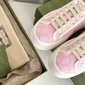 GUCCI TENNIS 1977 SNEAKER LIGHT PINK CANVAS - G026