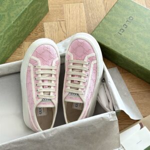 GUCCI TENNIS 1977 SNEAKER LIGHT PINK CANVAS - G026