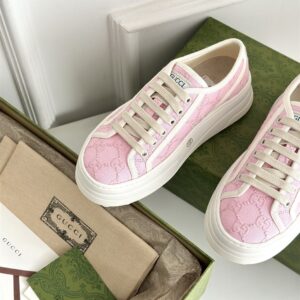 GUCCI TENNIS 1977 SNEAKER LIGHT PINK CANVAS - G026