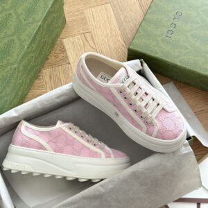 GUCCI TENNIS 1977 SNEAKER LIGHT PINK CANVAS - G026