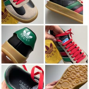 GUCCI X ADIDAS GAZELLE BLACK GREEN RED - G001