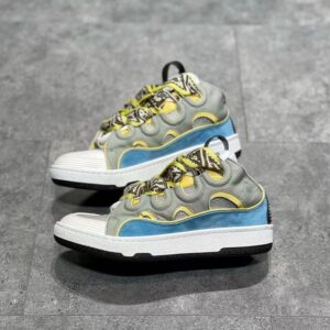 LANVIN CURB SNEAKERS BLUE GREY - PT012