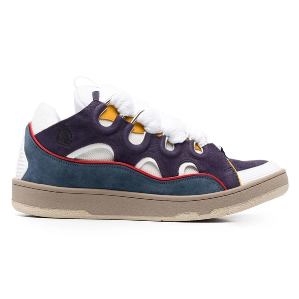 LANVIN CURB SNEAKERS BLUE PURPLE - PT026