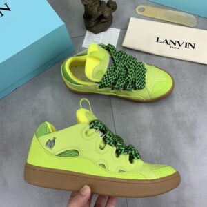 LANVIN CURB SNEAKERS GREEN - PT015