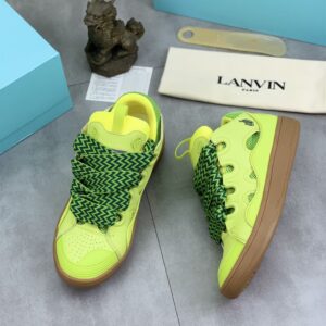 LANVIN CURB SNEAKERS GREEN - PT015