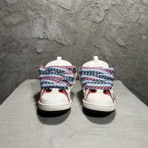 LANVIN CURB SNEAKERS GREY BLUE BLACK RED - PT008