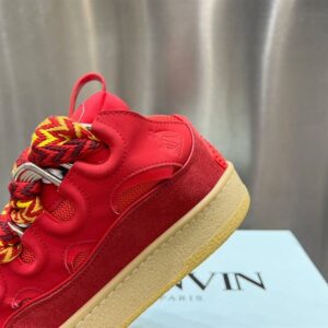 LANVIN CURB SNEAKERS POPPY RED - PT022