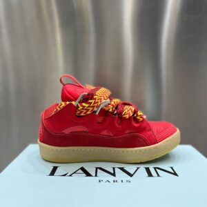 LANVIN CURB SNEAKERS POPPY RED - PT022