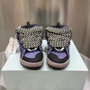 LANVIN CURB SNEAKERS PURPLE BLACK - PT017