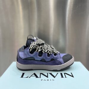 LANVIN CURB SNEAKERS PURPLE BLACK - PT017