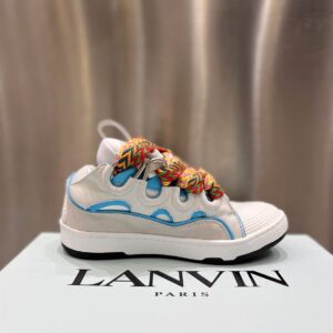 LANVIN CURB SNEAKERS WHITE BLUE - PT013