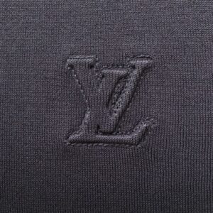 LOUIS VUITTON CASHMERE AND COTTON BLEN SHORT-SLEEVED POLO - V025