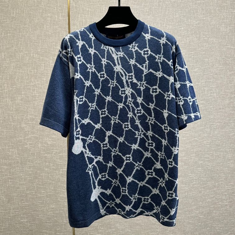 LOUIS VUITTON COTTON SHORT-SLEEVED CREWNECK - V033