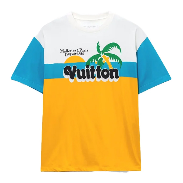 LOUIS VUITTON COTTON SHORT-SLEEVED CREWNECK - V041