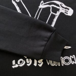 LOUIS VUITTON EMBROIDERED COTTON SWEATSHIRT - J042