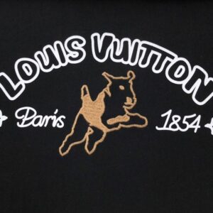 LOUIS VUITTON EMBROIDERED COTTON T-SHIRT - V055