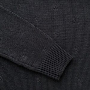 LOUIS VUITTON EMBROIDERED SIGNATURE MERINO CREWNECK - J006