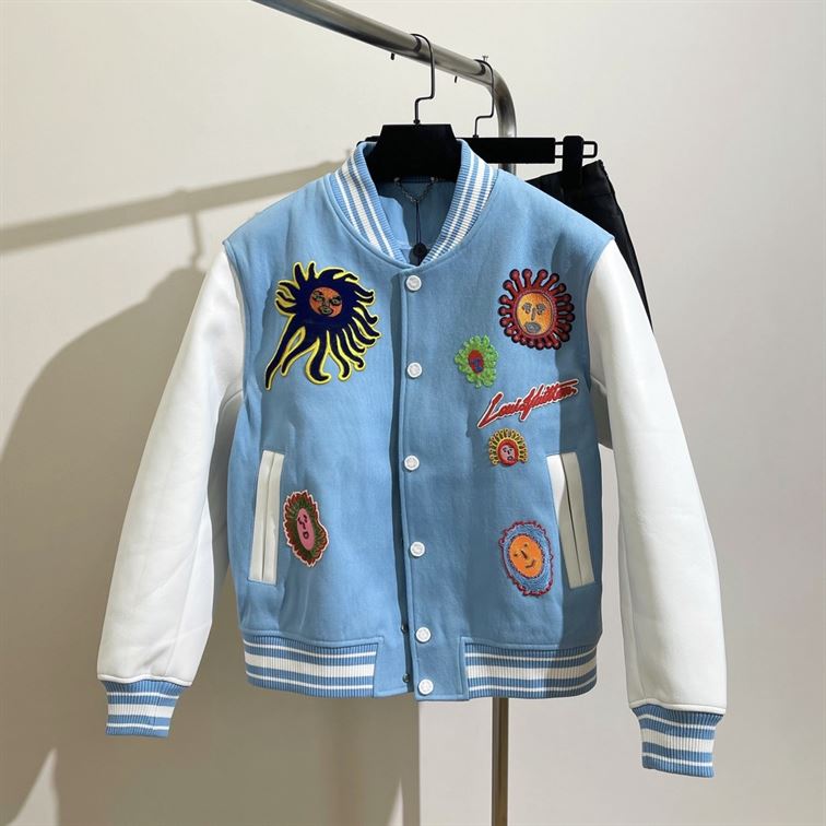 LOUIS VUITTON EMBROIDERED VARSITY BLOUSON - CC017