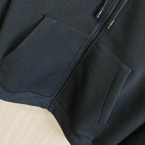 LOUIS VUITTON HYBRID ZIPPED TECHNICAL COTTON HOODIE - J030