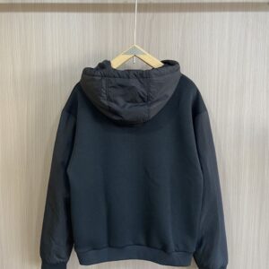 LOUIS VUITTON HYBRID ZIPPED TECHNICAL COTTON HOODIE - J030