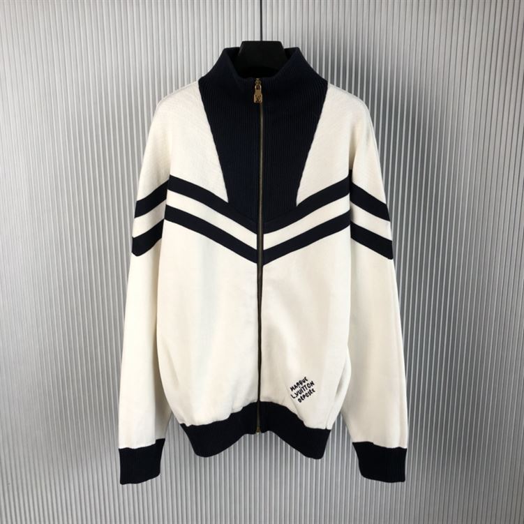 LOUIS VUITTON KNITTED COTTON SAILOR BLOUSON - J015