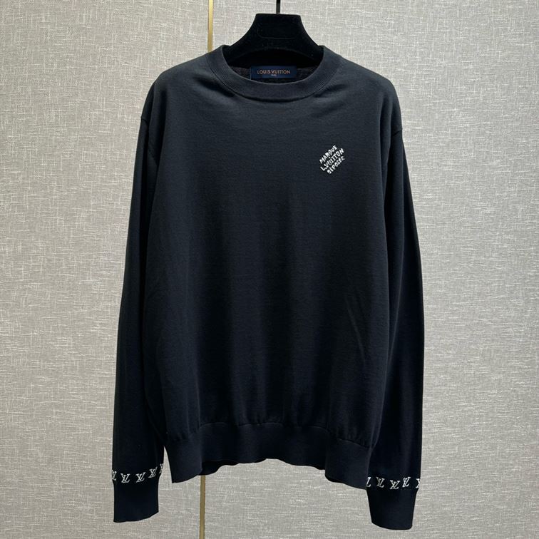 LOUIS VUITTON LONG-SLEEVED COTTON CREWNECK - J050