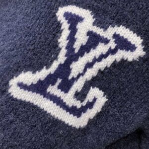 LOUIS VUITTON LV INTARSIA CREWNECK NAVY - J012