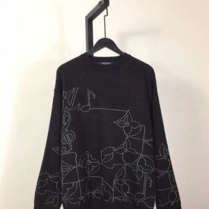 LOUIS VUITTON LV MUSIC LINE EMBROIDERED CREWNECK - J024