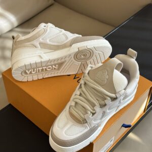 LOUIS VUITTON LV SKATE SNEAKER BEIGE WHITE - L080