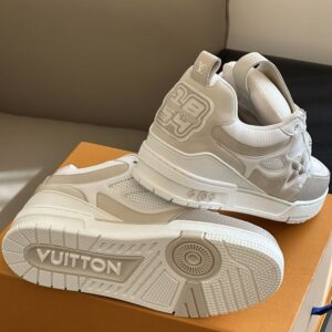 LOUIS VUITTON LV SKATE SNEAKER BEIGE WHITE - L080