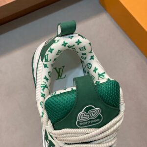 LOUIS VUITTON LV SKATE SNEAKER GREEN WHITE - L073