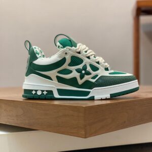 LOUIS VUITTON LV SKATE SNEAKER GREEN WHITE - L073